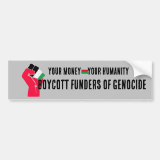 Boycott Genocide Bildekal