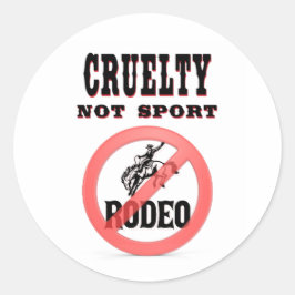Boycott Rodeo Runt Klistermärke