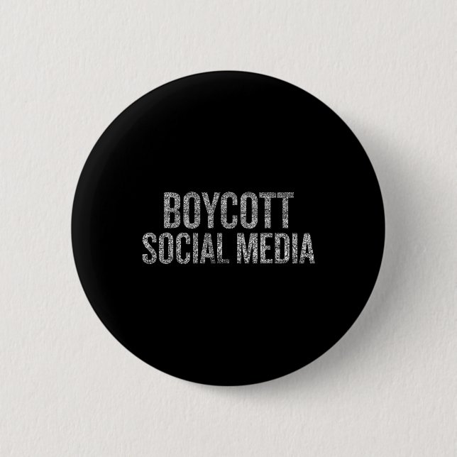 Boycott Social Media Distress Knapp (Framsida)