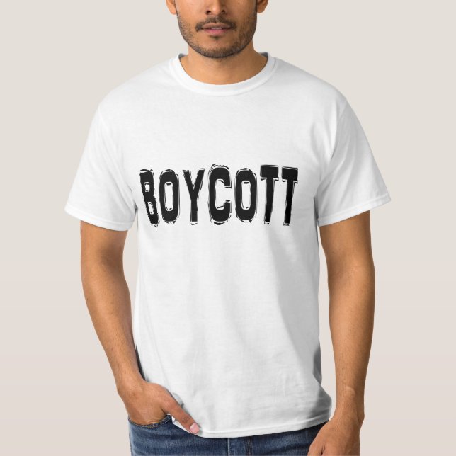 Boycott. T-shirt (Framsida)