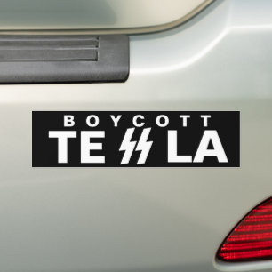BOYCOTT TESLA BILDEKAL