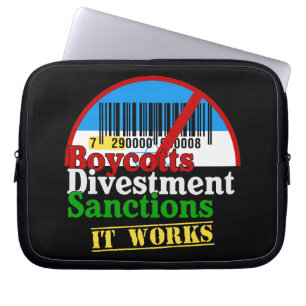 Boycotts Divestations Sanctions Undvik streckkod 7 Laptop Fodral