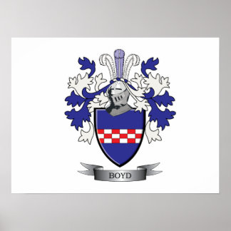 Boyd Family Crest Jackar av Arm Poster