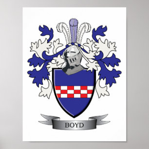 Boyd Family Crest Jackar av Arm Poster