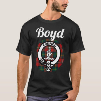 Boyd Klan Scottish Namn Jackar av Arm Tartan T Shirt