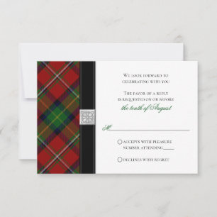 Boyd Tartan Skotsk Keltisk Bröllops RSVP Svar Inbjudningar