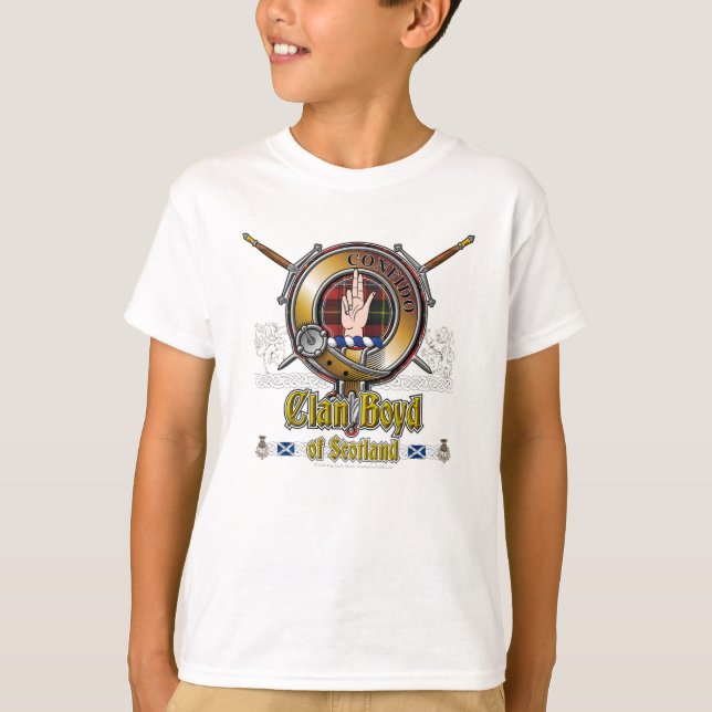 Boyd Vapensköld Badge T Shirt (Framsida)