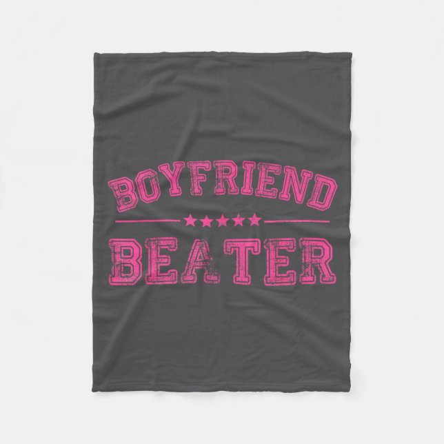Boyfriend Beater Funny Design 507eaff4f4b81bf657ea Fleecefilt (Framsidan)