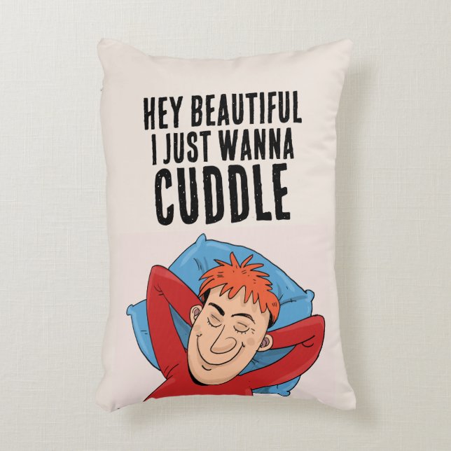BOYFRIEND CUDDLE PILLOWS - "MR.PERFEKT" PRYDNADSKUDDE (Framsidan(Vertikal))