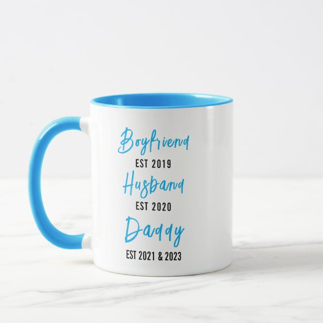 Boyfriend Husband Dad Mug | Personalized Father’s  Mugg (Vänster)