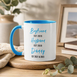 Boyfriend Make Husbon Pappa Mugg | Personlig Fars