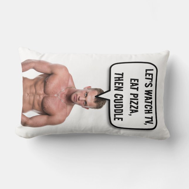 BOYFRIEND PILLOW, CUDDLE & PIZZZA LUMBARKUDDE (Framsida)