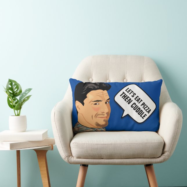 BOYFRIEND PILLOWS - LÅT OSS EAT PIZZA SEDAN CUDDLE LUMBARKUDDE (Stol)