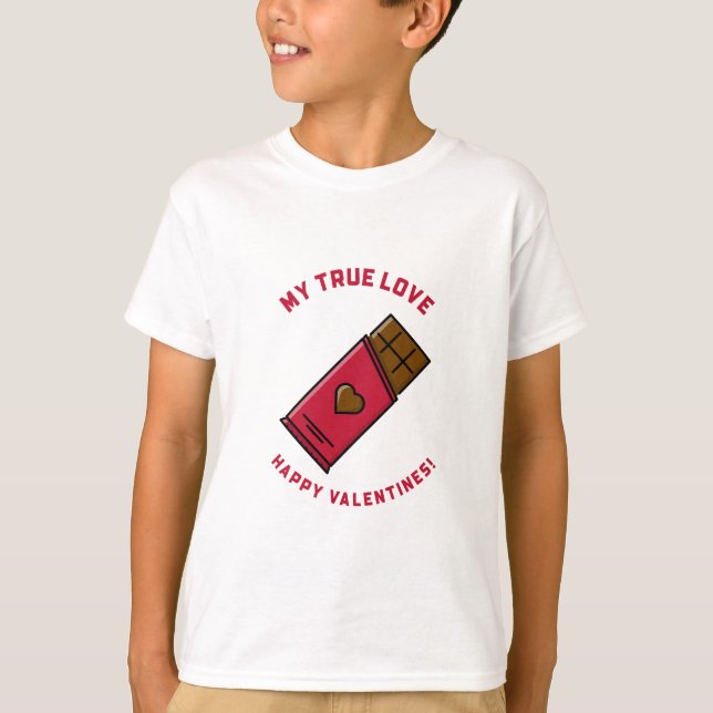 Boyfriend Valentine Gift Funny Valentine Quote T Shirt (Framsida)