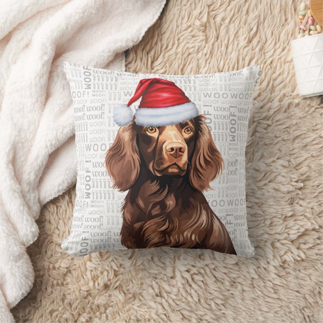 Boykin Spain Hund älskare jul Helgdag Kudde (Filt)