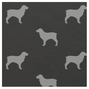 Boykin Spain Hund aveln Silhouettes Patterned Tyg