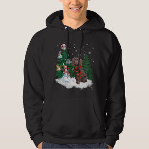 Boykin Spain Hund jul Snögubbe Julafton Träd Paj Hoodie
