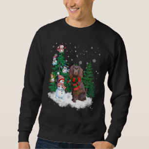 Boykin Spain Hund jul Snögubbe Julafton Träd Paj Lång Ärmad Tröja