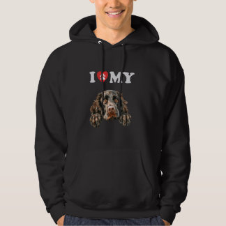 Boykin Spain, jag hjärtar min Hund Rolig hund Älsk Hoodie