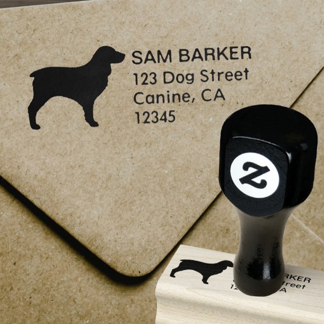 Boykin Spain Silhouette Returadress Stämpel (Skapare uppladdad)