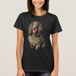 Boykin Spaniel Artistic Sketch Portrait T Shirt