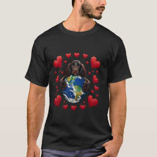 Boykin Spaniel Hund Earth Day Kram Kärlek Ägare Kr T Shirt