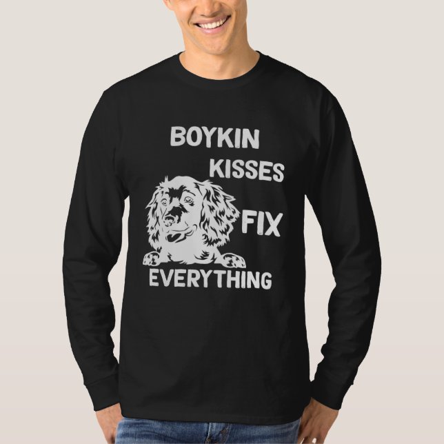 Boykin Spaniel kisses fix everything  1 T Shirt (Framsida)