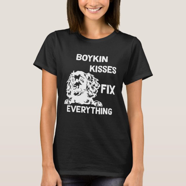 Boykin Spaniel kisses fix everything  1 T Shirt (Framsida)