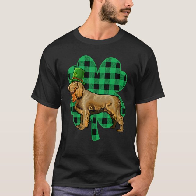 Boykin Spaniel Leprechaun St Patricks Day Lucky C T Shirt (Framsida)