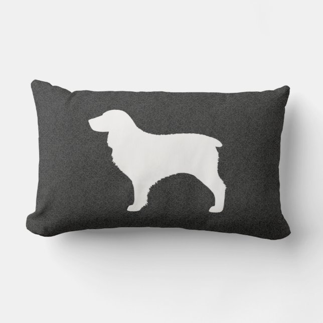 Boykin Spaniel Siluett Lumbarkudde (Framsida)