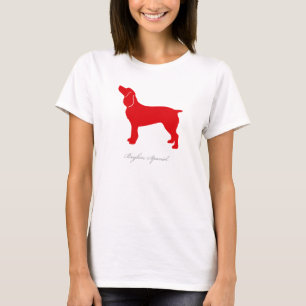 Boykin SpanielT-tröja (den röda silhouetten) Tee Shirt