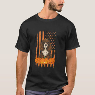 Boykin Spansk Hund American Flagga Patriotic Hallo T Shirt