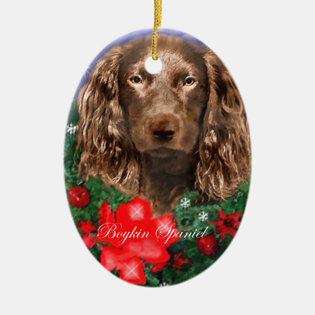 Boykin Spansk julklapp Ornament (Framsidan)