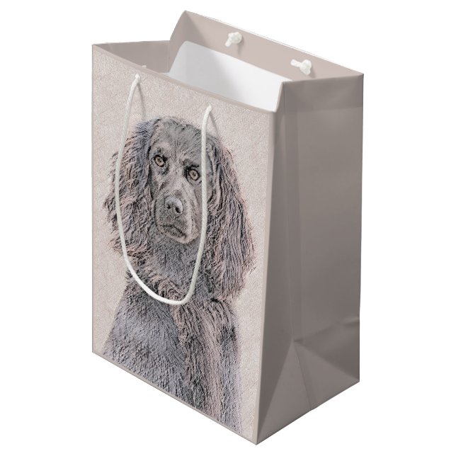 Boykin Spanska målning - Cute Original Hund Art (Framsidan Vinklad)
