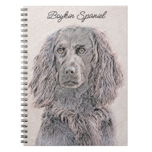 Boykin Spanska målning - Cute Original Hund Art Anteckningsbok