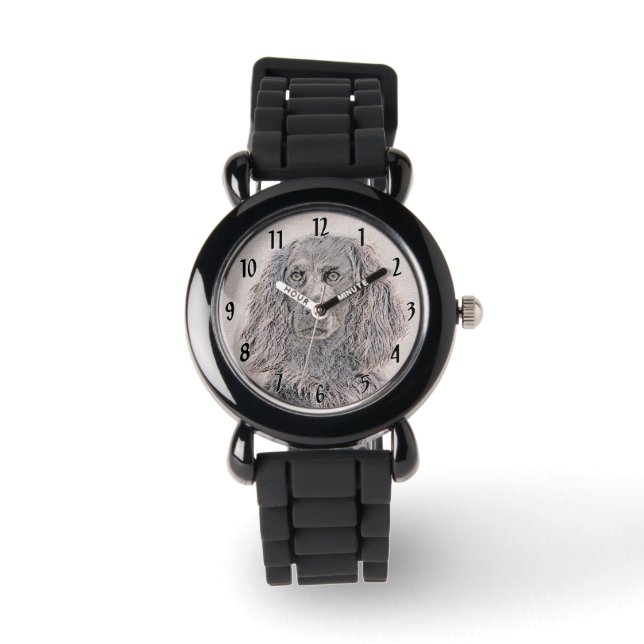 Boykin Spanska målning - Cute Original Hund Art Armbandsur (Framsida)