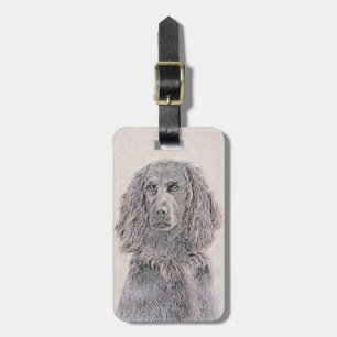 Boykin Spanska målning - Cute Original Hund Art Bagagebricka