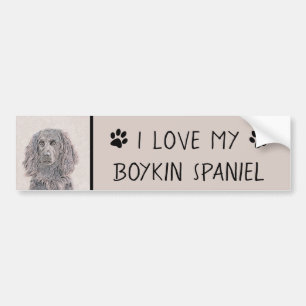 Boykin Spanska målning - Cute Original Hund Art Bildekal