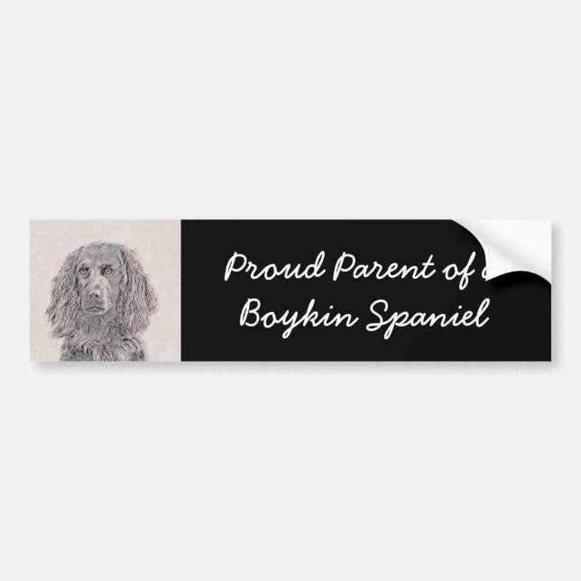 Boykin Spanska målning - Cute Original Hund Art Bildekal (Framsidan)