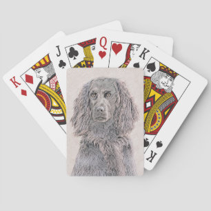 Boykin Spanska målning - Cute Original Hund Art Casinokort