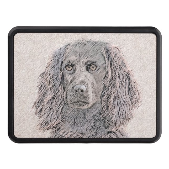 Boykin Spanska målning - Cute Original Hund Art Dragkroksskydd (Framsidan)