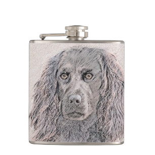 Boykin Spanska målning - Cute Original Hund Art Fickplunta