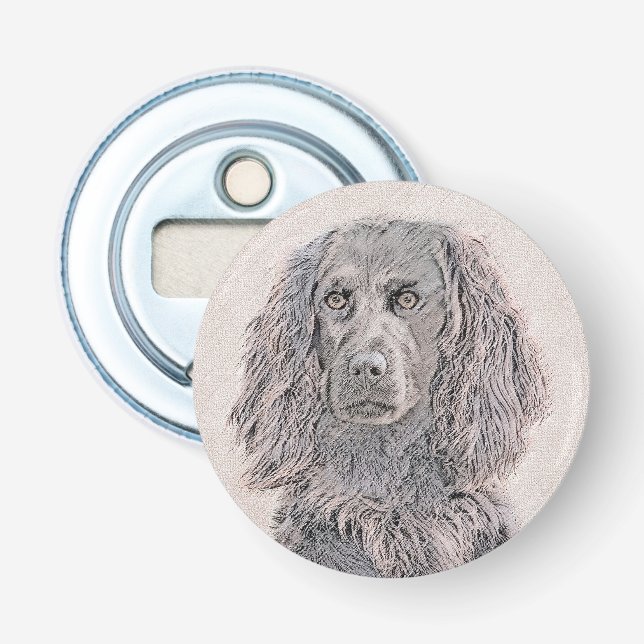 Boykin Spanska målning - Cute Original Hund Art Flasköppnare (Framsidan)