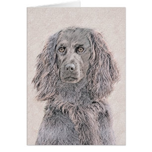 Boykin Spanska målning - Cute Original Hund Art Hälsningskort