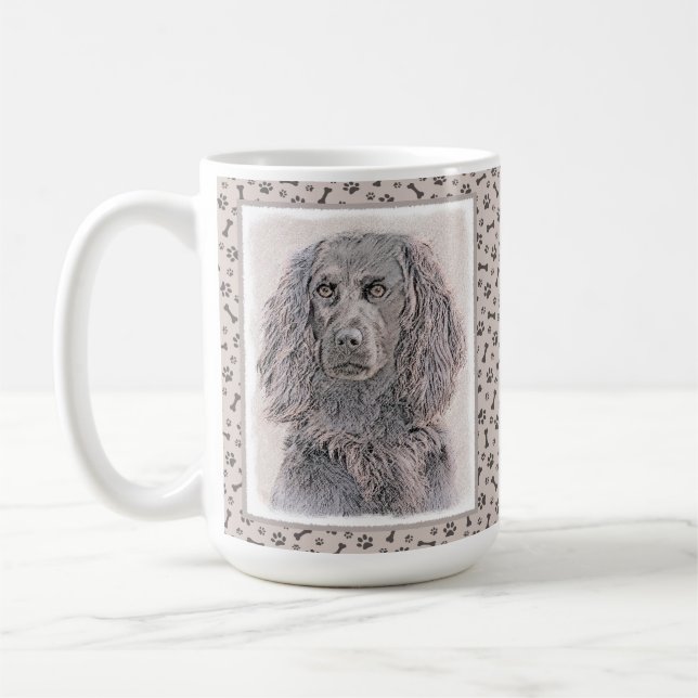 Boykin Spanska målning - Cute Original Hund Art Kaffemugg (Vänster)