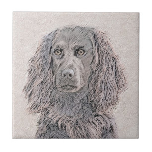 Boykin Spanska målning - Cute Original Hund Art Kakelplatta