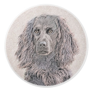Boykin Spanska målning - Cute Original Hund Art Knopp