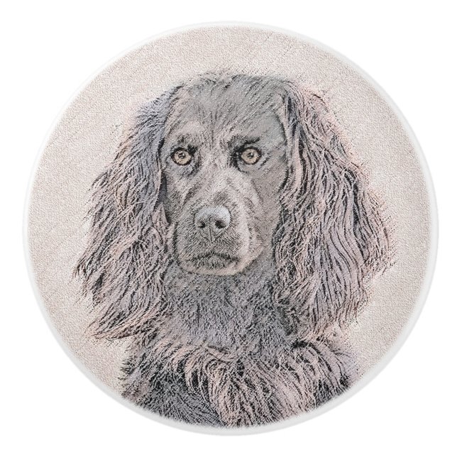 Boykin Spanska målning - Cute Original Hund Art Knopp (Framsidan)