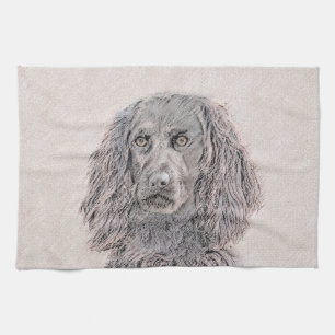 Boykin Spanska målning - Cute Original Hund Art Kökshandduk