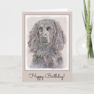 Boykin Spanska målning - Cute Original Hund Art Kort
